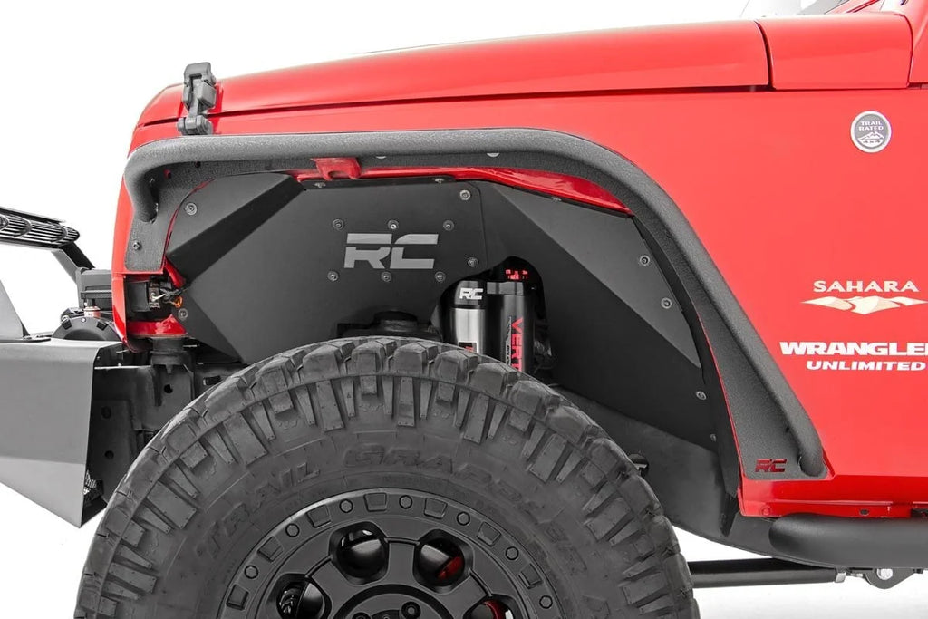 Rough Country Fender Flare | Steel | FR & RR | Jeep Wrangler JK/Wrangler Unlimited  (07-18) 10533 - Side View
