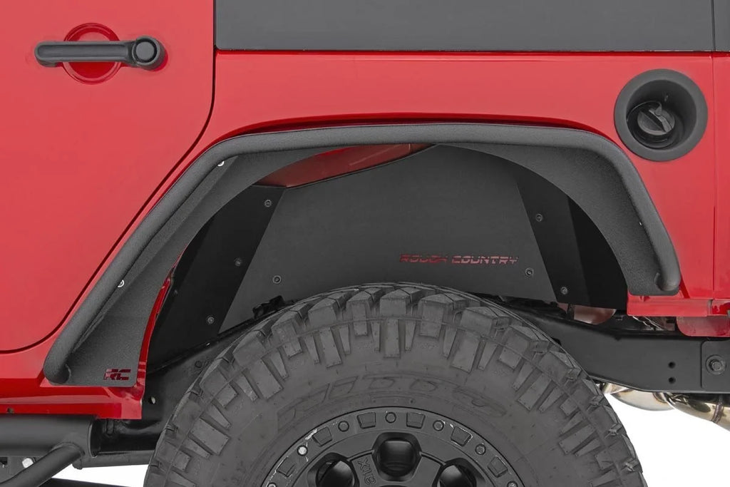Rough Country Fender Flare | Steel | FR & RR | Jeep Wrangler JK/Wrangler Unlimited  (07-18) 10533 - Back View