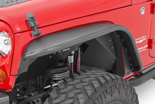 Load image into Gallery viewer, Rough Country Fender Flare | Steel | FR &amp; RR | Jeep Wrangler JK/Wrangler Unlimited  (07-18) 10533 - Installation View