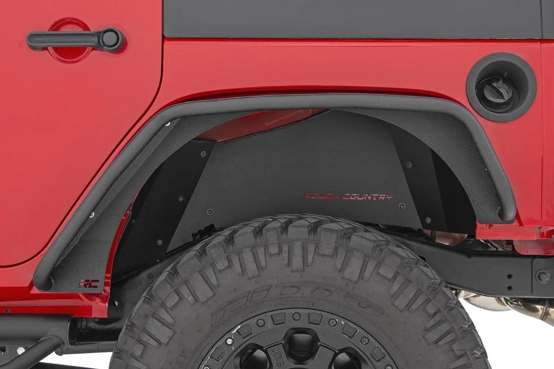 Rough Country Fender Flare | Steel | Rear | Jeep Wrangler JK/Wrangler Unlimited  (2007-2018) 10532 - Side View