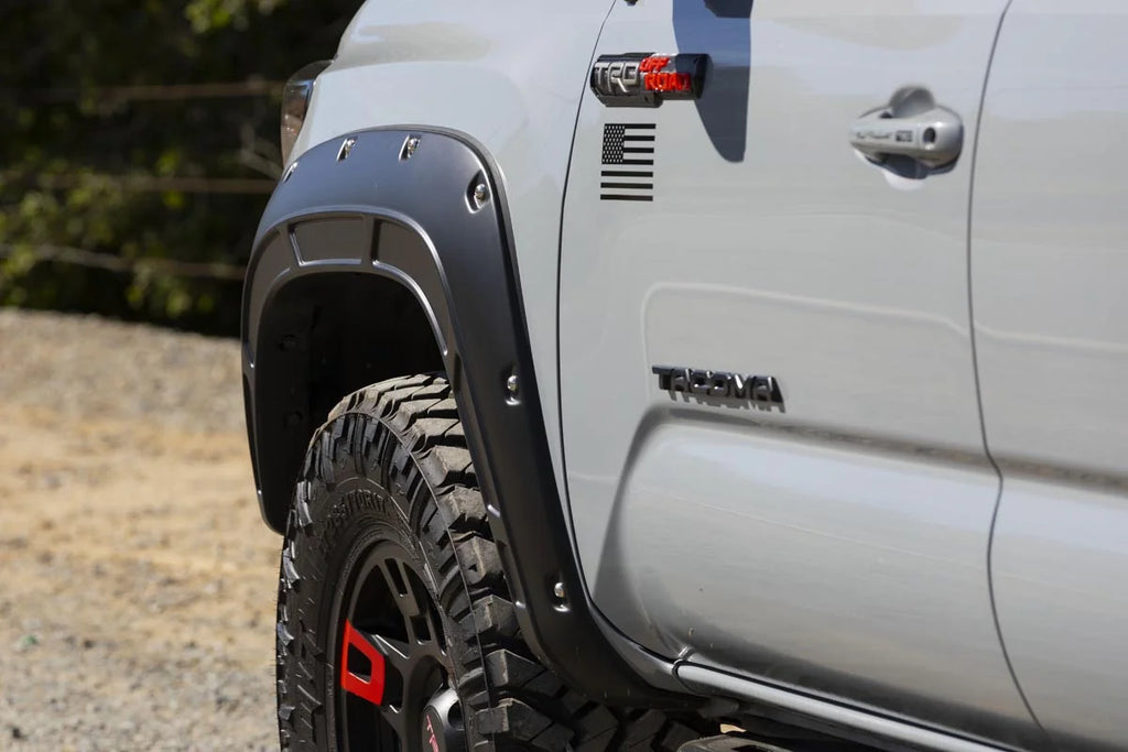 Rough Country Fender Flares | Defender | 202 Black Onyx | Toyota Tacoma 2WD/4WD (2016-2023) A-T11621-202 - Additional View 6