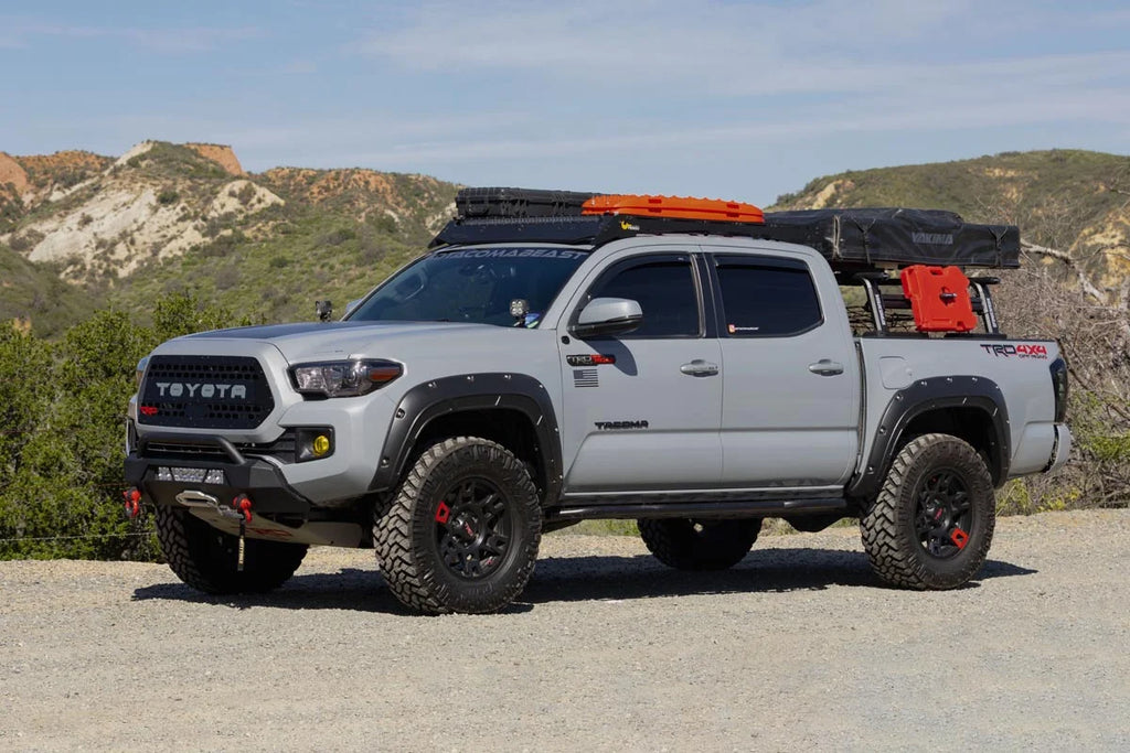 Rough Country Fender Flares | Defender | 218 Midnight Black Metallic | Toyota Tacoma (16-23) A-T11621-218 - Side View
