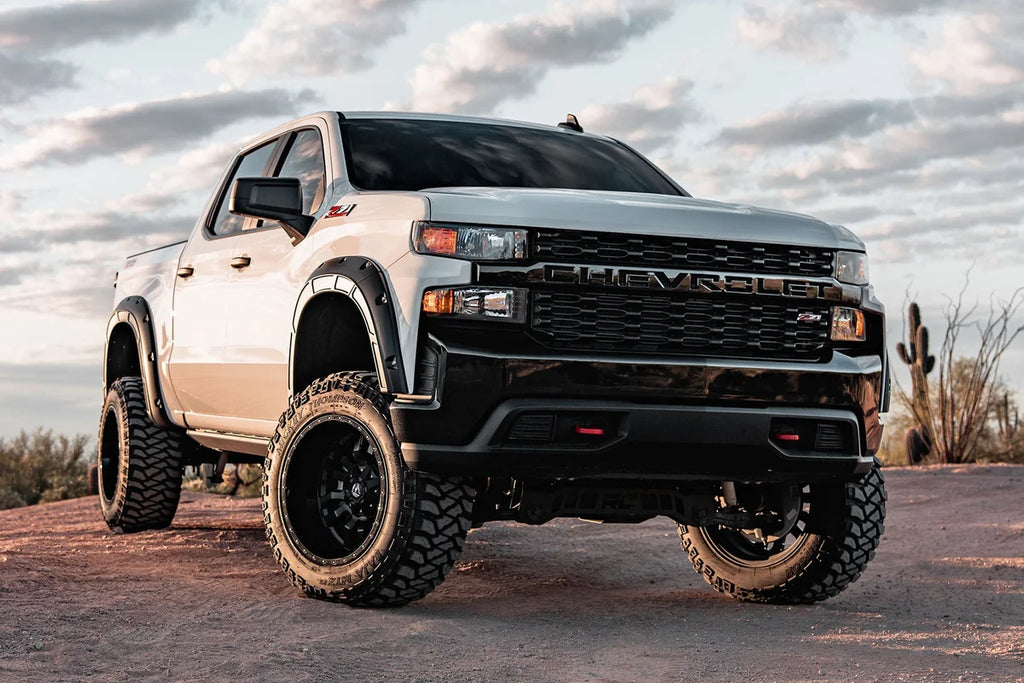 Rough Country Fender Flares | Defender | Chevy Silverado 1500 2WD/4WD (2019-2024) A-C12211 - Back View