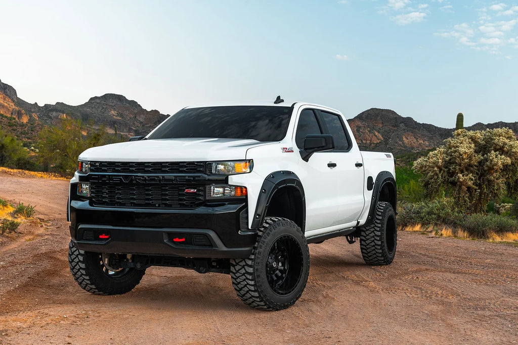 Rough Country Fender Flares | Defender | Chevy Silverado 1500 2WD/4WD (2019-2024) A-C12211 - Installation View