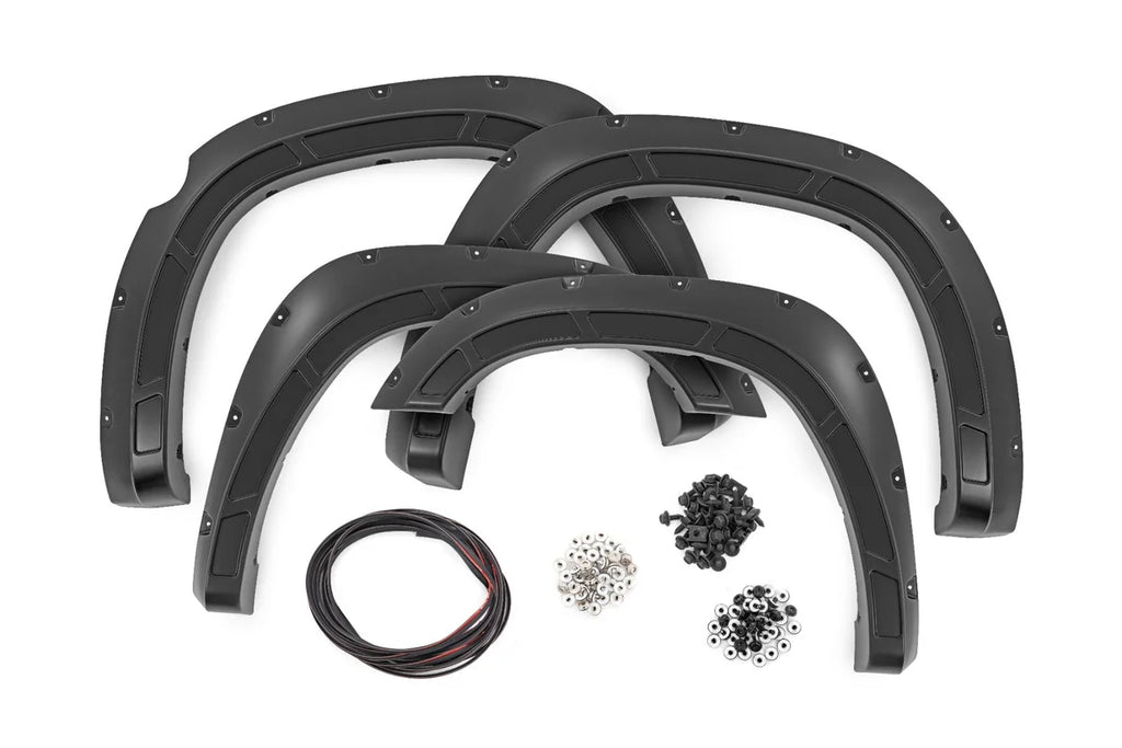 Rough Country Fender Flares | Defender | Gloss Black | Ram 1500 2WD/4WD (2025-2026) - Side View