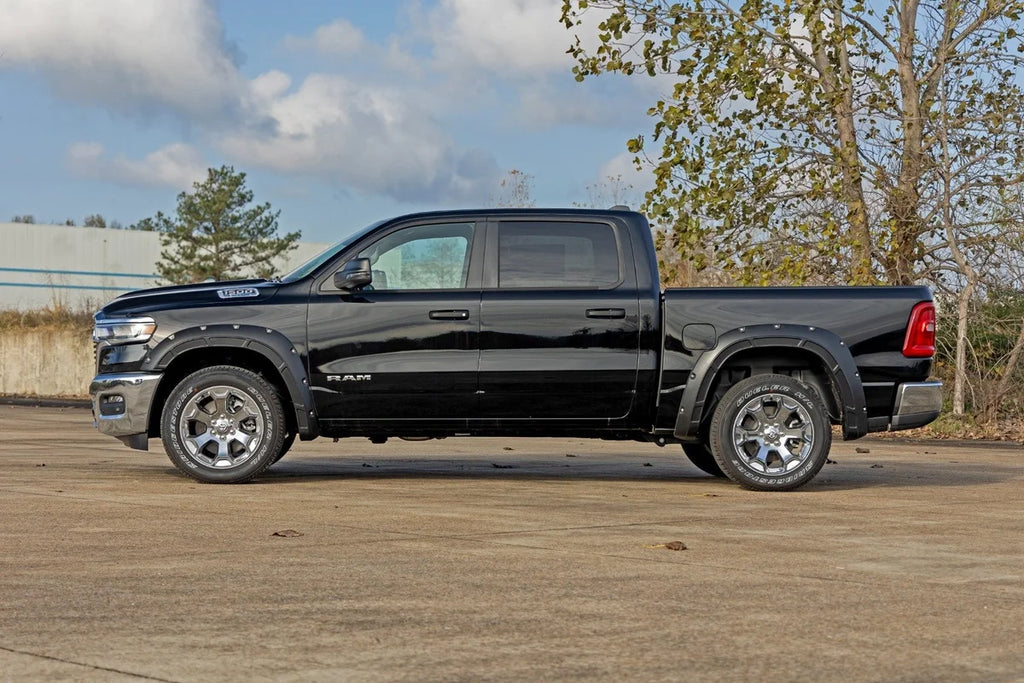 Rough Country Fender Flares | Defender | Gloss Black | Ram 1500 2WD/4WD (2025-2026) - Back View
