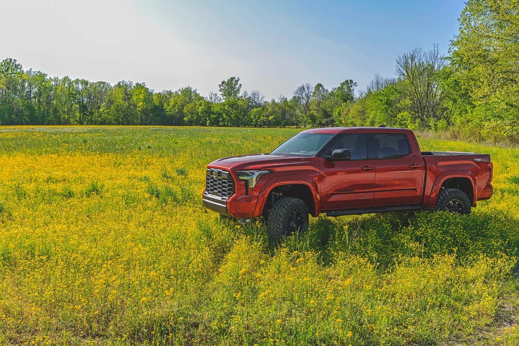 Rough Country Fender Flares | Defender | Gloss Black | Toyota Tundra 2WD/4WD (2022-2024) A-T02224-RCGB - Back View