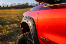 Load image into Gallery viewer, Rough Country Fender Flares | Defender | PR4 Flame Red | Ram 1500 2WD/4WD (2019-2024) A-D10914-PR4 - Installation View