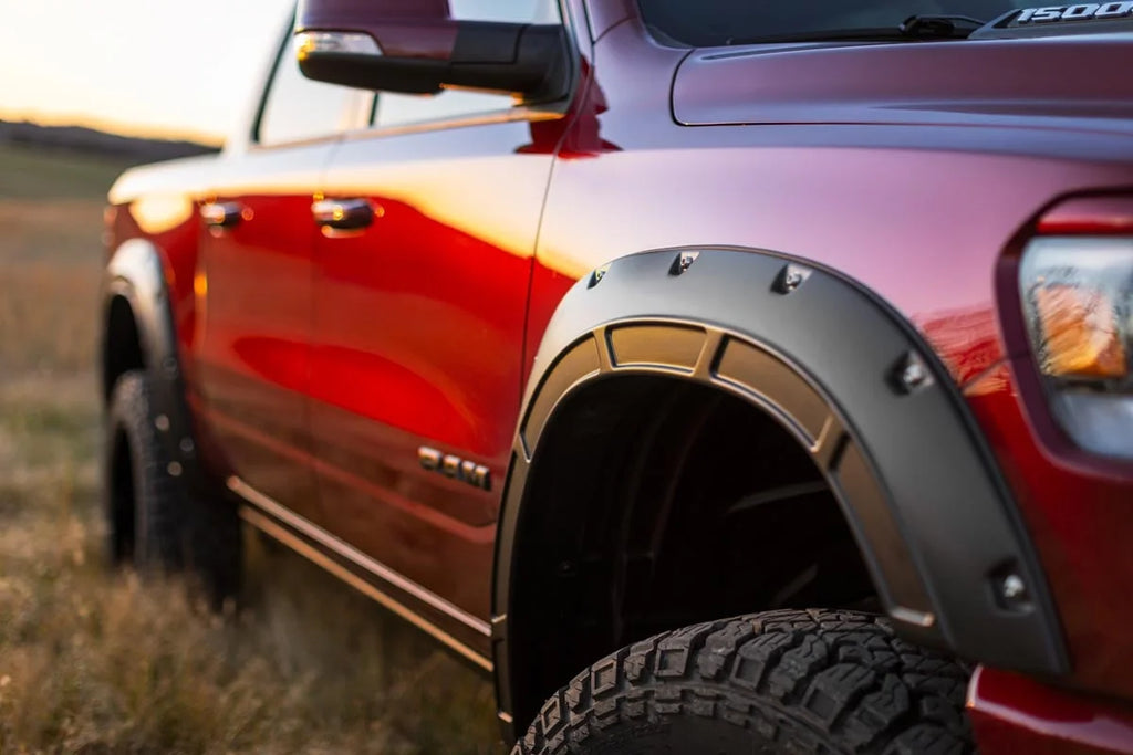 Rough Country Fender Flares | Defender | PS2 Bright Silver | Ram 1500 2WD/4WD (2019-2024) A-D10914-PS2 - Additional View 6