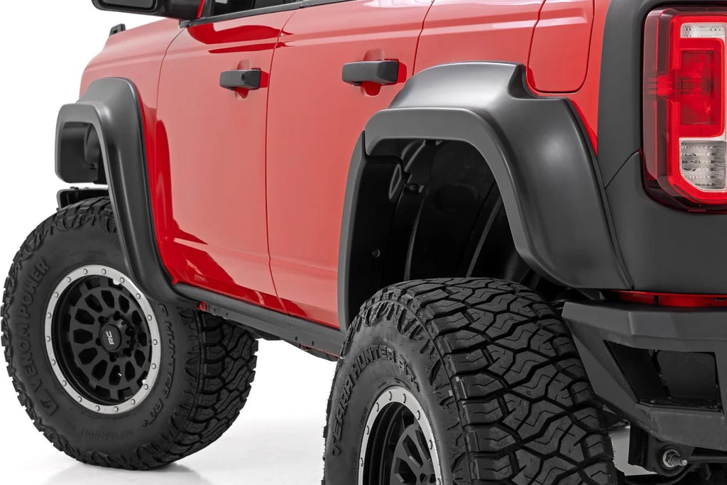 Rough Country Fender Flares | JS Iconic Siver | Ford Bronco 4WD (2021-2025) O-F12124-JS - Main Product View