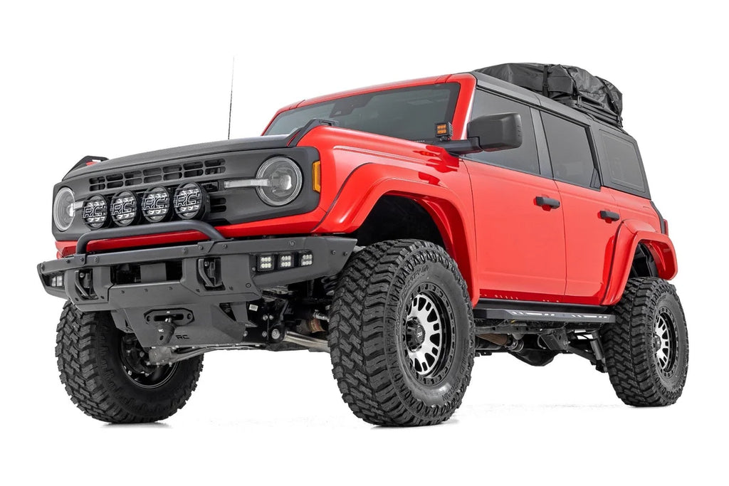 Rough Country Fender Flares | PQ Race Red | Ford Bronco 4WD (2021-2025) O-F12124-PQ - Side View