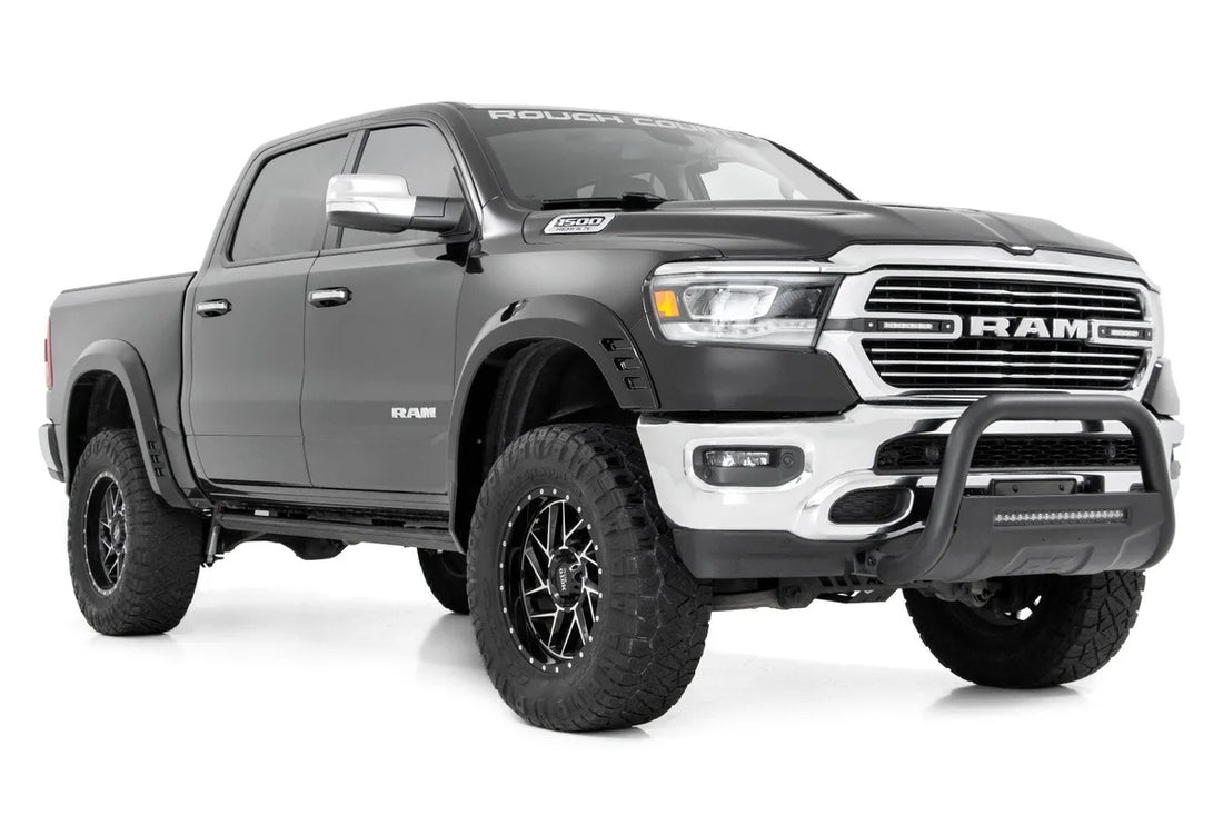 Rough Country Fender Flares | SF1 | PPX Patriot Blue | Ram 1500 2WD/4WD (2019-2024) F-D319201-PPX - Back View