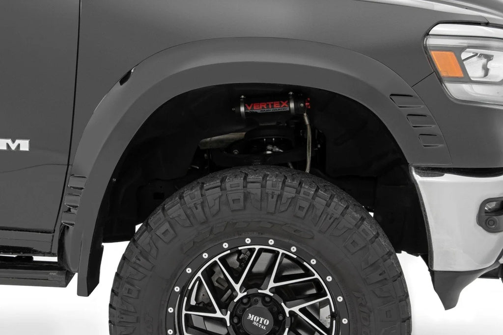Rough Country Fender Flares | SF1 | PXJ Diamond Black | Ram 1500 2WD/4WD (2019-2024) F-D319201-PXJ - Additional View 6