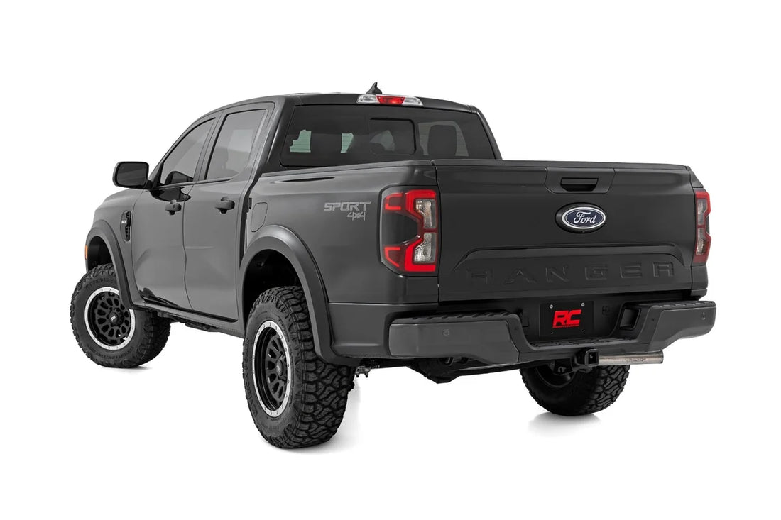 Rough Country Fender Flares | Sport | Ford Ranger 2WD/4WD (2024-2025) - Back View