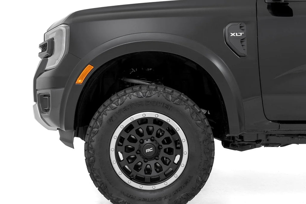 Rough Country Fender Flares | Sport | G1 Absolute Black | Ford Ranger 2WD/4WD (2024-2025) - Installation View