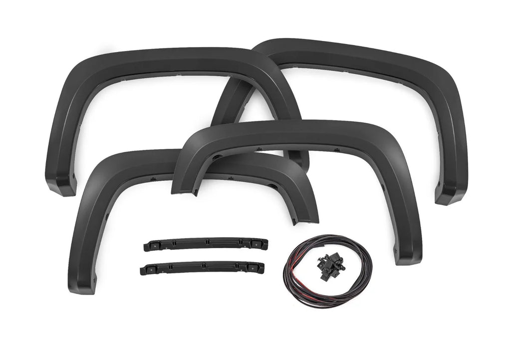 Rough Country Fender Flares | Sport | GBA Black | Chevy Silverado 2500 HD/3500 HD (20-26)