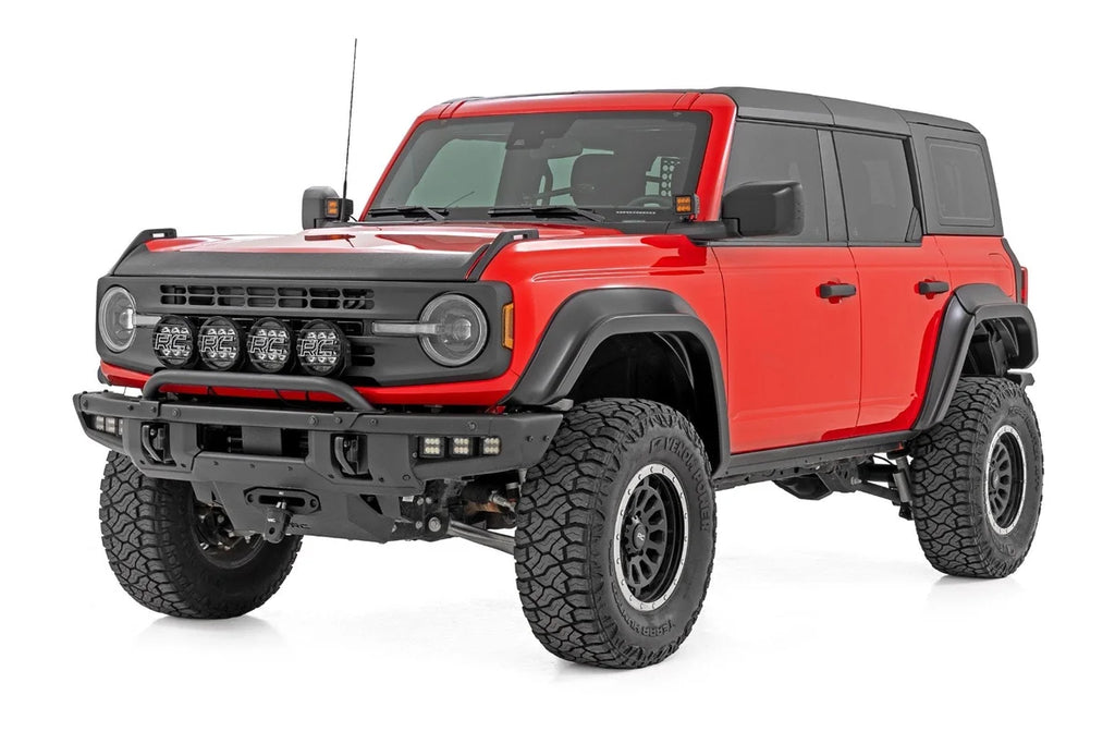 Rough Country Fender Flares | YZ Oxford White | Ford Bronco 4WD (2021-2025) O-F12124-YZ - Installation View