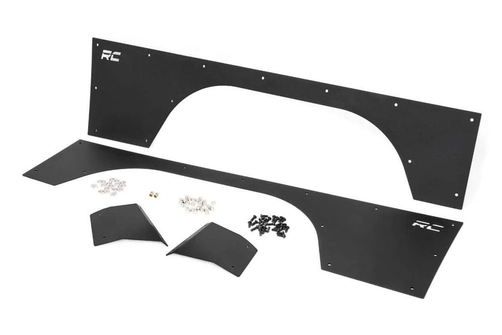 Rough Country Fender & Quarter Panel Armor | Front | Combo | Jeep Cherokee XJ (84-96) 10577 - Front View