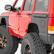 Load image into Gallery viewer, Rough Country Fender &amp; Quarter Panel Armor | Rear | Combo | Jeep Cherokee XJ 2WD/4WD (84-96) 10578 - Back View
