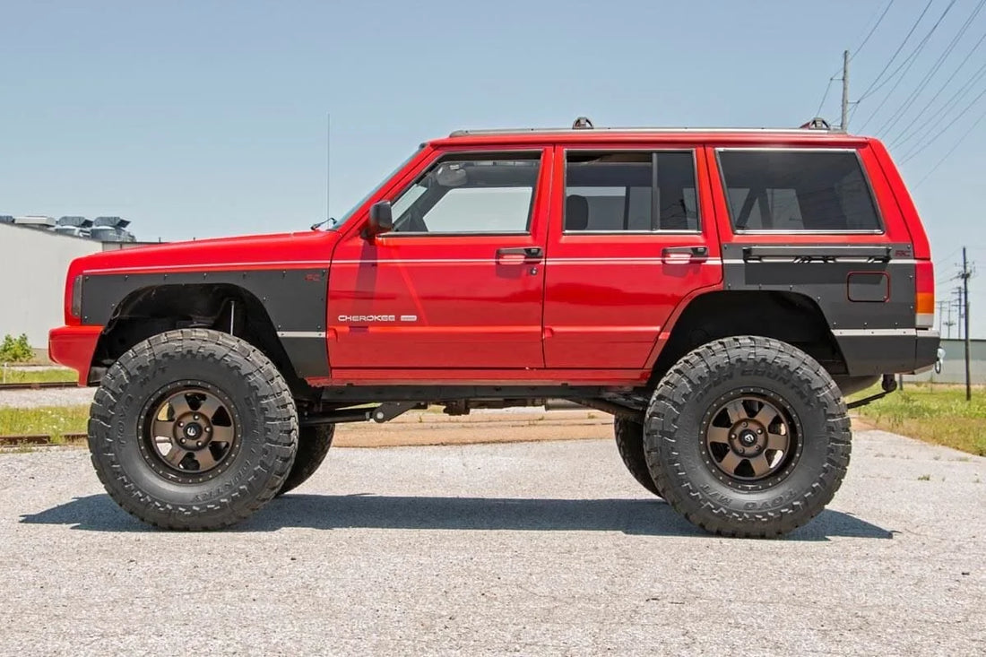 Rough Country Fender & Quarter Panel Armor | Rear | Combo | Jeep Cherokee XJ 2WD/4WD (84-96) 10578 - Additional View 6