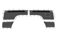 Load image into Gallery viewer, Rough Country Fender &amp; Quarter Panel Armor | Rear | Combo | Jeep Cherokee XJ 2WD/4WD (97-01) 10579 - Rear View