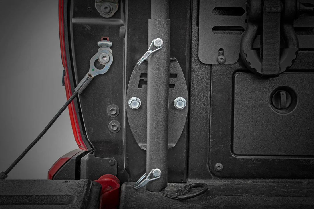 Rough Country Flag Pole Holder | Bed Rail 117501 - Back View