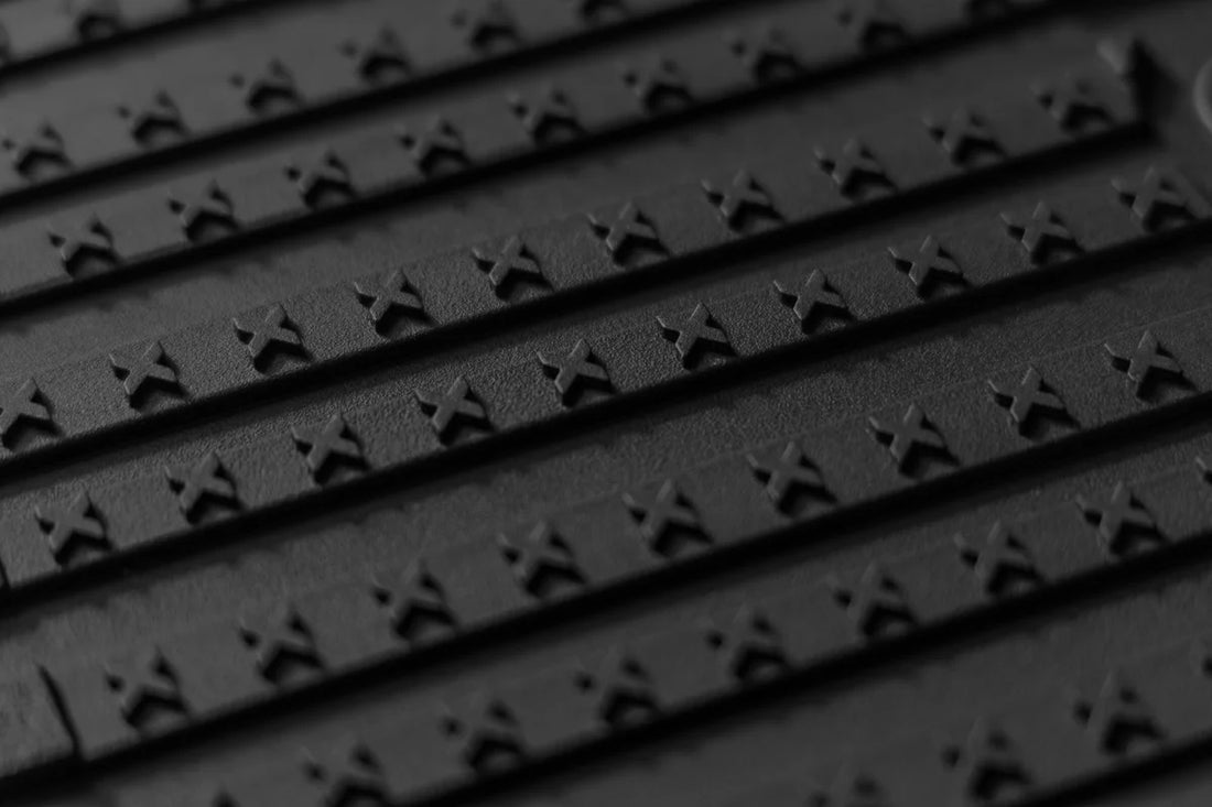 Rough Country Flex-Fit Floor Mats | FR & RR | Tesla /Cybertruck 4WD (2024-2025) FF-71502 - Back View