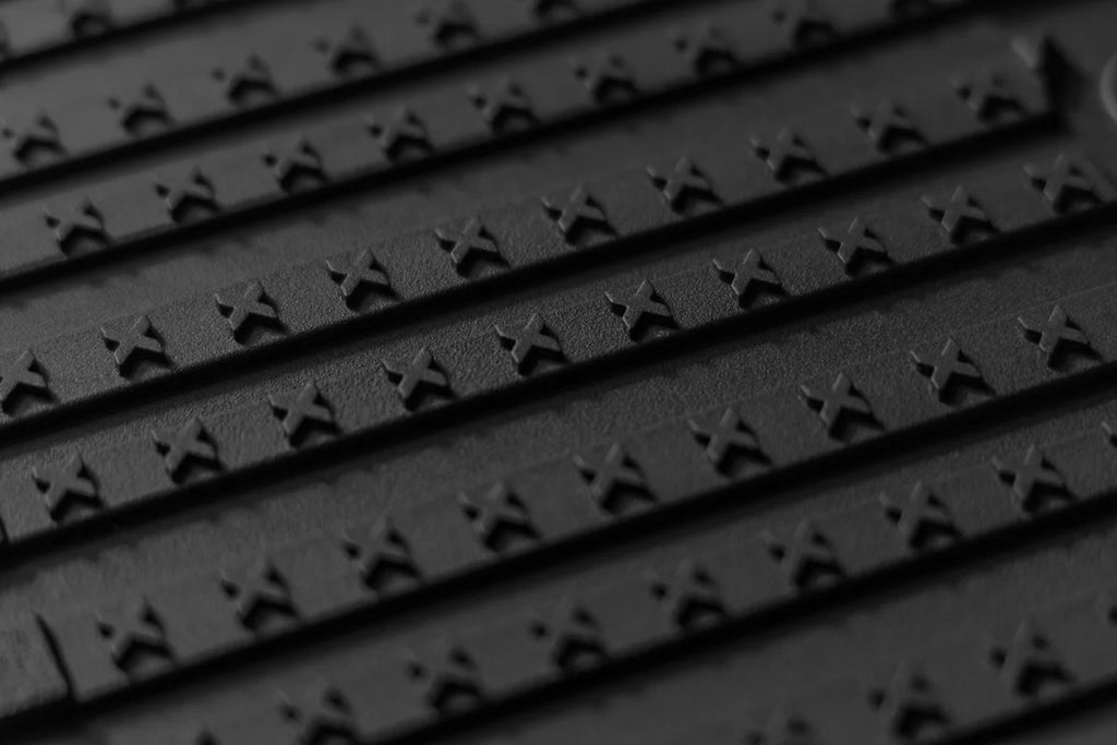 Rough Country Flex-Fit Floor Mats | FR & RR | Tesla /Cybertruck 4WD (2024-2025) FF-71502 - Back View