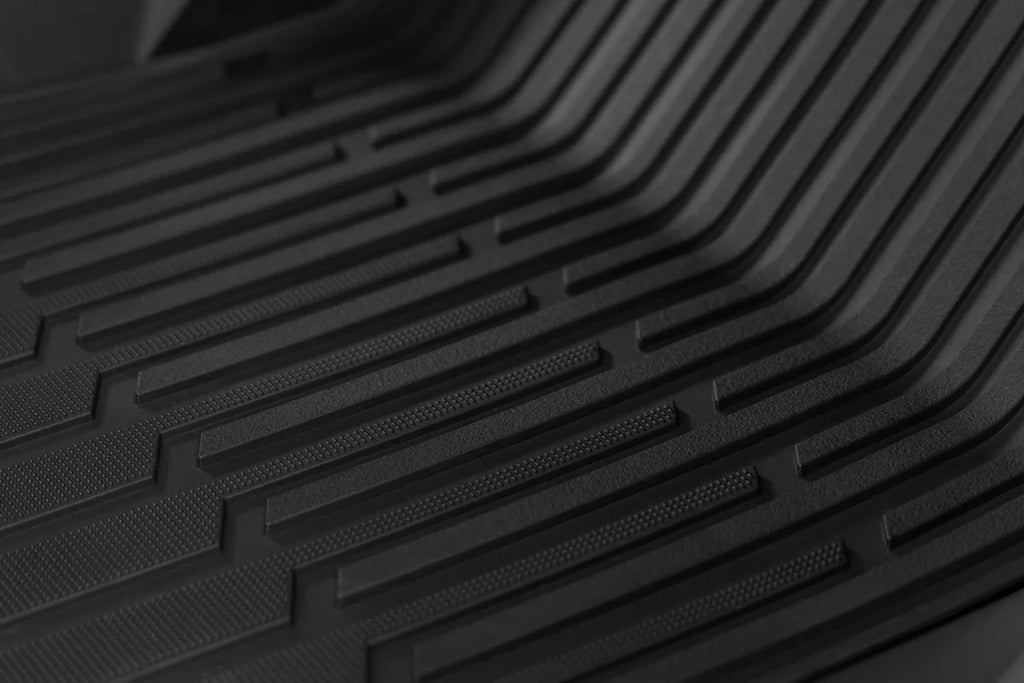 Rough Country Flex-Fit Floor Mats | FR & RR | Tesla /Cybertruck 4WD (2024-2025) FF-71502 - Installation View