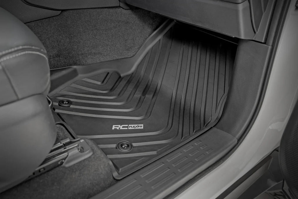 Rough Country Flex-Fit Floor Mats | FR & RR | Toyota Land Cruiser 4WD (2024-2025) - Back View