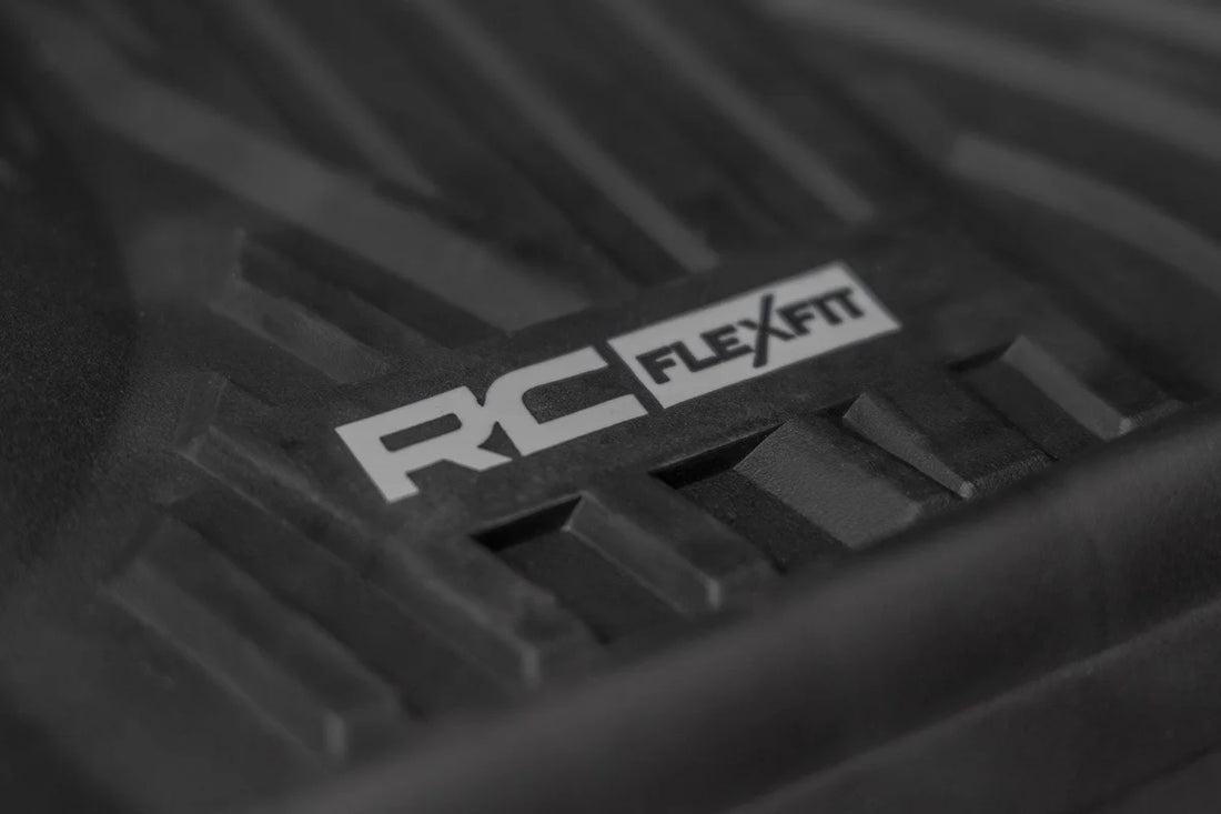 Rough Country Flex-Fit Floor Mats | Front | Chevy/GMC 1500/2500HD/3500HD (14-19 & Classic) - Installation View