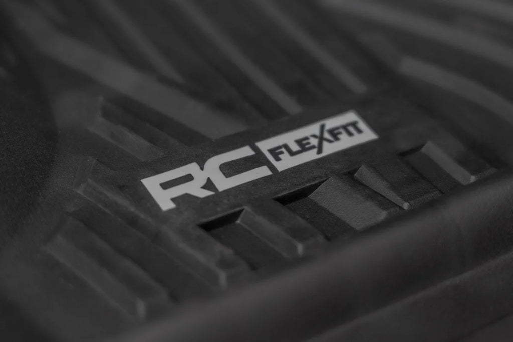 Rough Country Flex-Fit Floor Mats | Front | Chevy/GMC 1500/2500HD/3500HD (14-19 & Classic) - Installation View