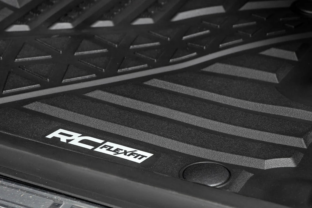Rough Country Flex-Fit Floor Mats | Front | Crew | Ram 1500 (19-24)/1500 TRX (21-24) - Installation View