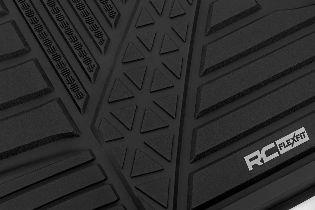 Rough Country Flex-Fit Floor Mats | Front | Crew | Ram 1500 2WD/4WD (2025-2026) - Fitment View