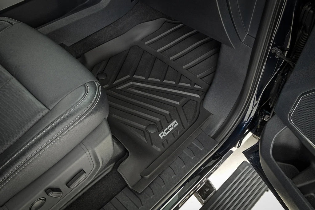 Rough Country Flex-Fit Floor Mats | Front | Ford F-250/F-350 Super Duty 2WD/4WD (2017-2026) - Additional View 5