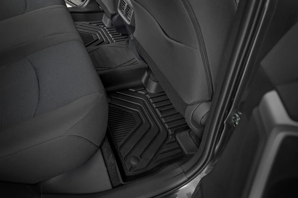 Rough Country Flex-Fit Floor Mats | Front & Rear | Toyota RAV4 2WD/4WD (2019-2025) FF-71602 - Back View