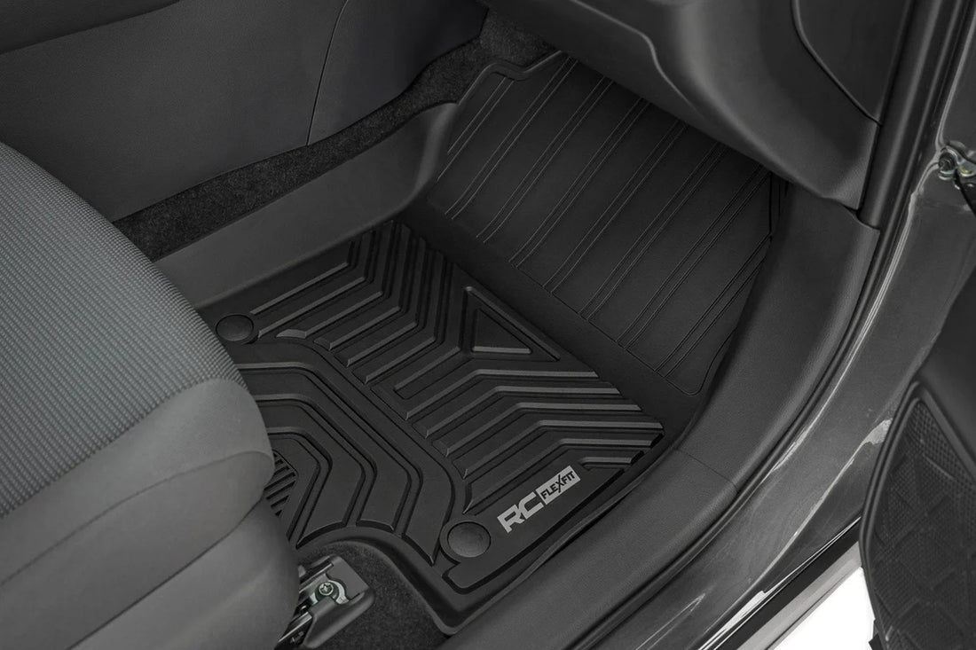 Rough Country Flex-Fit Floor Mats | Front & Rear | Toyota RAV4 2WD/4WD (2019-2025) FF-71602 - Installation View