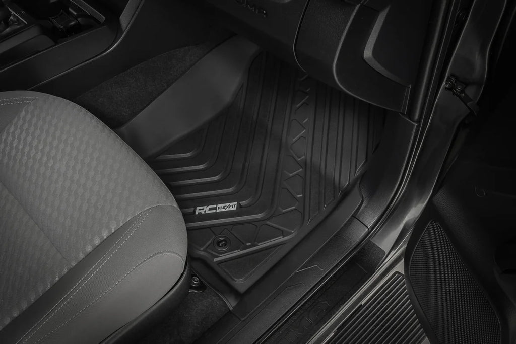 Rough Country Flex-Fit Floor Mats | Front | Toyota Tacoma 2WD/4WD (2016-2023) - Additional View 5