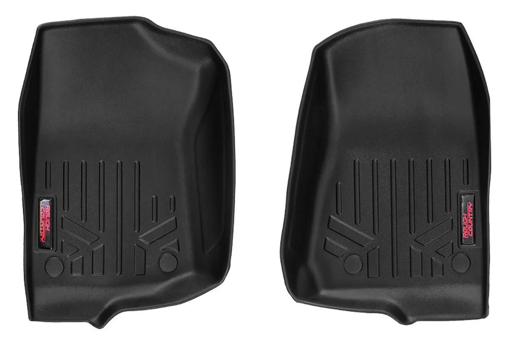 Rough Country Floor Mats | FR | 2 Door | Jeep Gladiator JT (20-24)/Wrangler JL (18-24)/Wrangler Unlimited (18-24) M-6150 - Main Product Vie...