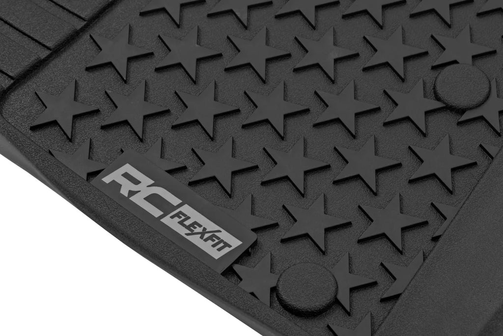 Rough Country Floor Mats | FR | 4 Door | Jeep Wrangler Unlimited 4WD (2014-2018) - Fitment View
