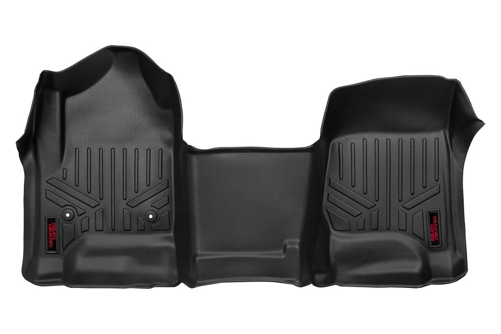 Rough Country Floor Mats | FR | Over Hump | Chevy/GMC 1500/2500HD/3500HD (14-19 & Classic) M-2114 - Main Product View