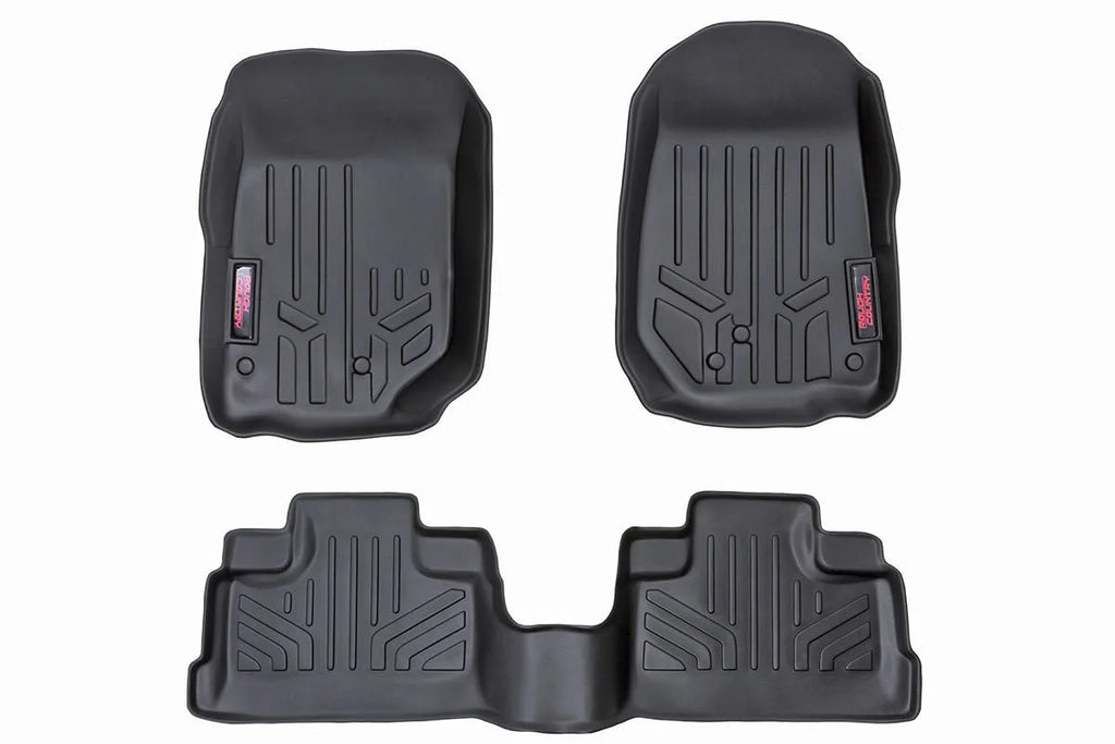 Rough Country Floor Mats | FR & RR | 4 Door | Jeep Wrangler Unlimited 2WD/4WD (2007-2013) M-60712 - Main Product View