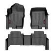 Load image into Gallery viewer, Rough Country Floor Mats | FR &amp; RR | Crew Cab | Nissan Frontier 2WD/4WD (2008-2021) M-80513 - Front View