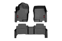 Load image into Gallery viewer, Rough Country Floor Mats | FR &amp; RR | Crew Cab | Nissan Frontier 2WD/4WD (2008-2021) M-80513 - Front View