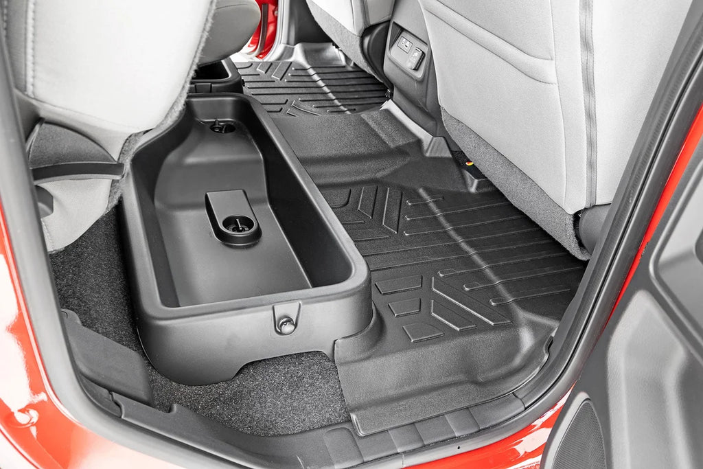 Rough Country Floor Mats | FR & RR | Crew Cab | Nissan Frontier 2WD/4WD (2022-2024) M-80515 - Front View