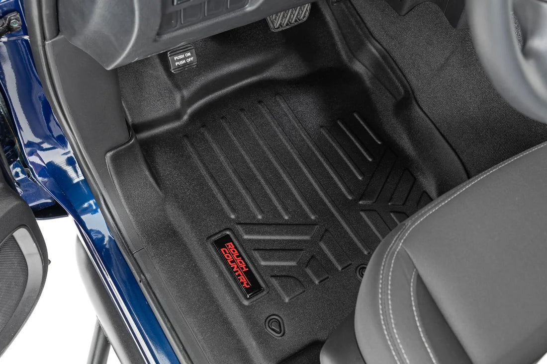 Rough Country Floor Mats | FR & RR | Crew Cab | Nissan Titan (17-24)/Titan XD (16-24) M-81712 - Detail View