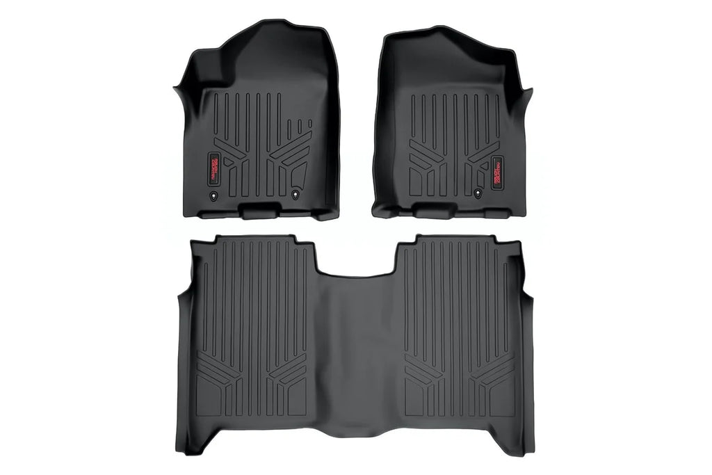Rough Country Floor Mats | FR & RR | Crew Cab | Nissan Titan 2WD/4WD (2004-2015) M-81602