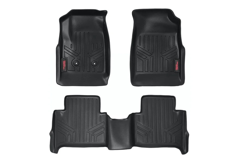 Rough Country Floor Mats | FR & RR | Crew | Chevy/GMC Canyon/Colorado 2WD/4WD (2015-2022) M-21513 - Main Product View