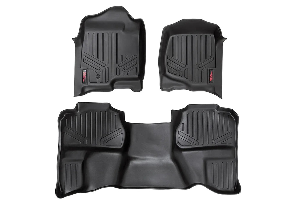 Rough Country Floor Mats | FR & RR | Ext Cab | Chevy/GMC 1500/2500HD (07-14) M-20712