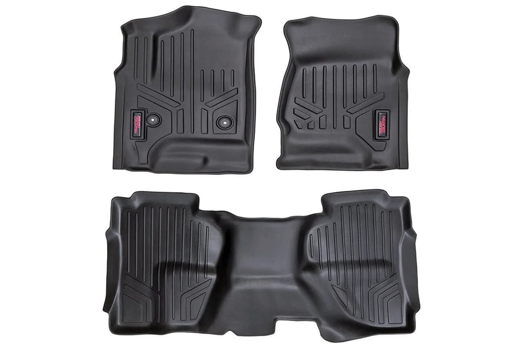 Rough Country Floor Mats | FR & RR | Ext Cab | Chevy/GMC 1500/2500HD/3500HD 2WD/4WD M-21412
